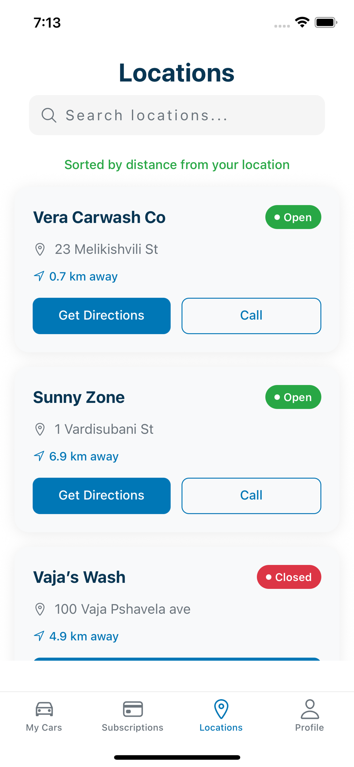 Talga app download screen